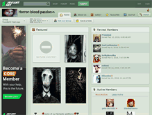 Tablet Screenshot of horror-blood-passion.deviantart.com