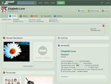 Tablet Screenshot of elisabeth-love.deviantart.com