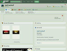 Tablet Screenshot of getfreestuff.deviantart.com