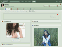 Tablet Screenshot of cintillo.deviantart.com