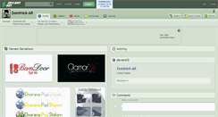 Desktop Screenshot of dominick-ar.deviantart.com