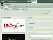 Tablet Screenshot of dominick-ar.deviantart.com