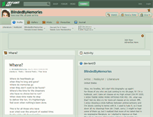 Tablet Screenshot of blindedbymemories.deviantart.com