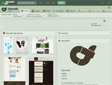 Tablet Screenshot of dunnodt.deviantart.com