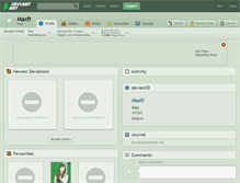 Tablet Screenshot of maxfr.deviantart.com