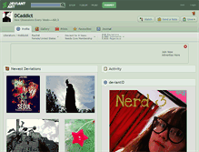 Tablet Screenshot of dcaddict.deviantart.com