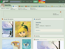 Tablet Screenshot of heenriko.deviantart.com