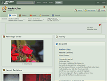 Tablet Screenshot of leader-chan.deviantart.com