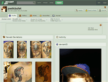 Tablet Screenshot of poeticbullet.deviantart.com