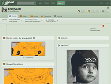 Tablet Screenshot of energycool.deviantart.com