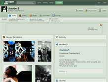 Tablet Screenshot of chamber5.deviantart.com