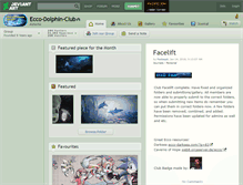Tablet Screenshot of ecco-dolphin-club.deviantart.com