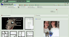 Desktop Screenshot of kitsume-the-wolf.deviantart.com