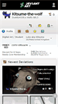 Mobile Screenshot of kitsume-the-wolf.deviantart.com