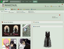 Tablet Screenshot of damned-if-you-do.deviantart.com