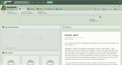 Desktop Screenshot of hardalpha.deviantart.com