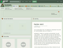 Tablet Screenshot of hardalpha.deviantart.com