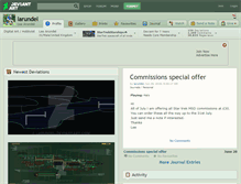 Tablet Screenshot of larundel.deviantart.com