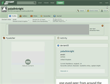 Tablet Screenshot of paladinknight.deviantart.com