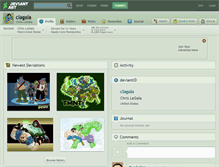 Tablet Screenshot of clagala.deviantart.com