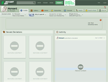 Tablet Screenshot of monsant.deviantart.com