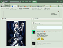 Tablet Screenshot of kruzack.deviantart.com