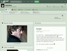 Tablet Screenshot of cattymary.deviantart.com