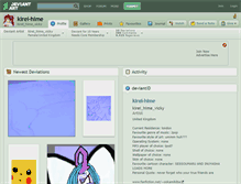 Tablet Screenshot of kirei-hime.deviantart.com