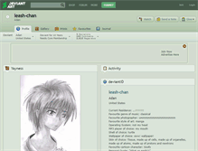 Tablet Screenshot of leash-chan.deviantart.com