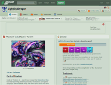 Tablet Screenshot of lightenddragon.deviantart.com