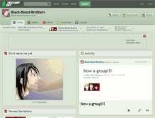 Tablet Screenshot of black-blood-brothers.deviantart.com