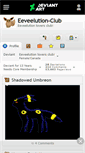 Mobile Screenshot of eeveelution-club.deviantart.com