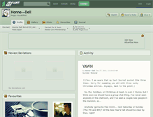 Tablet Screenshot of honne---dell.deviantart.com