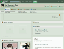 Tablet Screenshot of lisa-yadomaru-club.deviantart.com