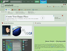 Tablet Screenshot of animefun00.deviantart.com