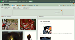 Desktop Screenshot of gemgreg.deviantart.com