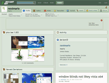 Tablet Screenshot of nextmario.deviantart.com