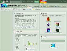 Tablet Screenshot of heatherthedragonfans.deviantart.com