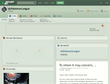 Tablet Screenshot of dapokemonleague.deviantart.com