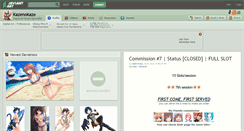 Desktop Screenshot of kazenokaze.deviantart.com