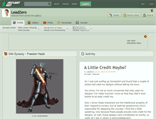Tablet Screenshot of leadzero.deviantart.com