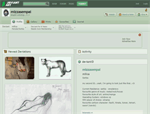 Tablet Screenshot of mizzasempai.deviantart.com