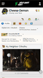 Mobile Screenshot of cheese-demon.deviantart.com