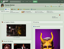 Tablet Screenshot of cheese-demon.deviantart.com