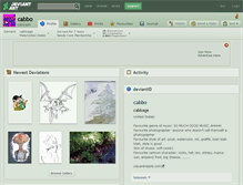 Tablet Screenshot of cabbo.deviantart.com