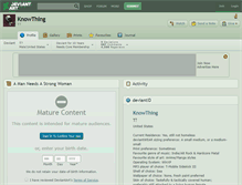 Tablet Screenshot of knowthing.deviantart.com