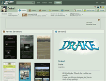 Tablet Screenshot of drake1.deviantart.com