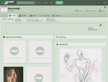 Tablet Screenshot of drawmetal.deviantart.com