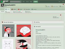 Tablet Screenshot of demonfoxbufu.deviantart.com