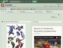 Tablet Screenshot of coreylandis.deviantart.com